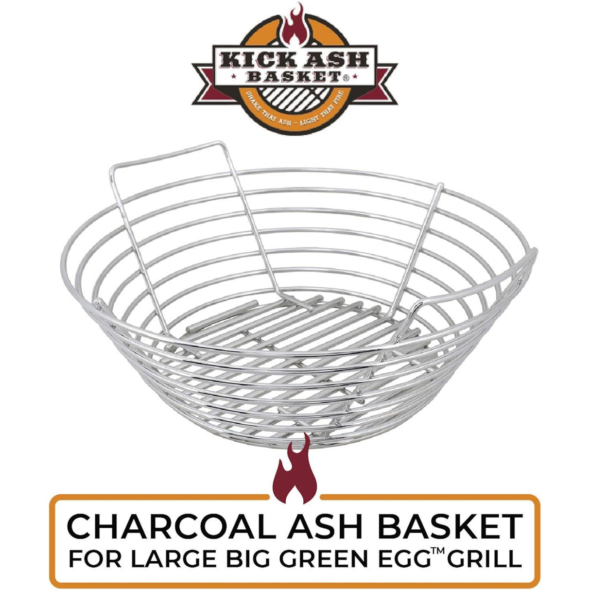 Kick Ash Basket Large Charcoal Basket  on white