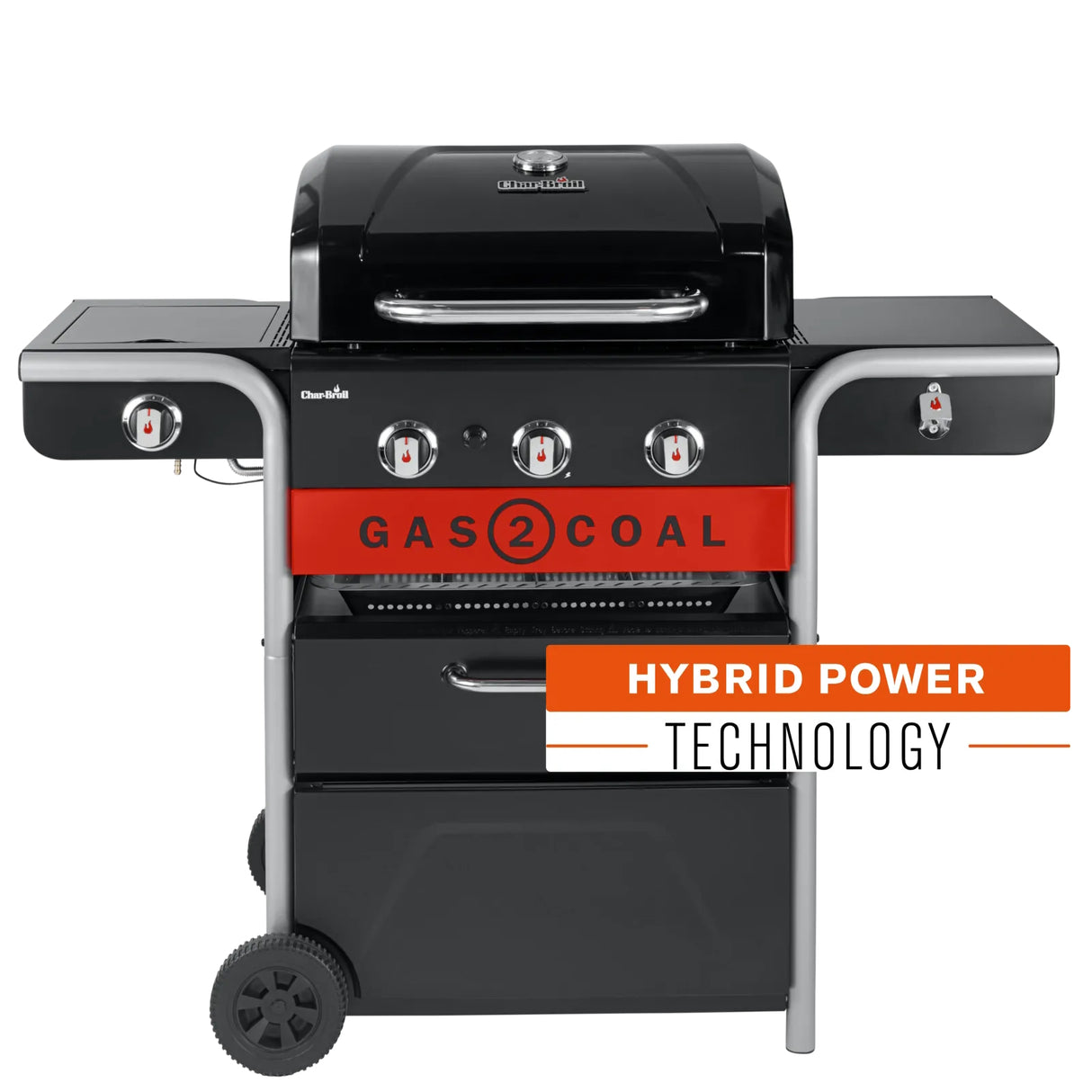 Char-Broil | Gas2Coal® 2.0 330 | 3+1-Burner Hybrid Grill