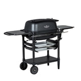 PK300AF Portable Charcoal Smoker Grill black color front left view