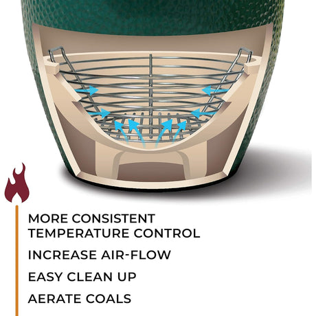 Kick Ash Basket Large Charcoal Basket  temperature control