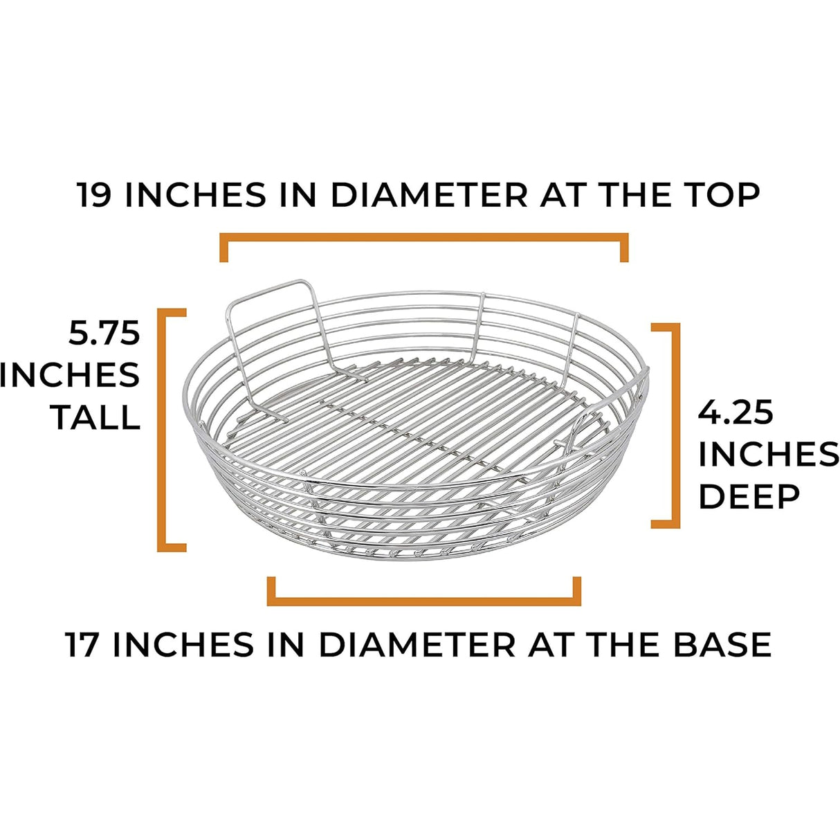 X-Large Kick Ash Basket product measurements
