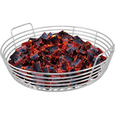 X-Large Kick Ash Basket coals in basket