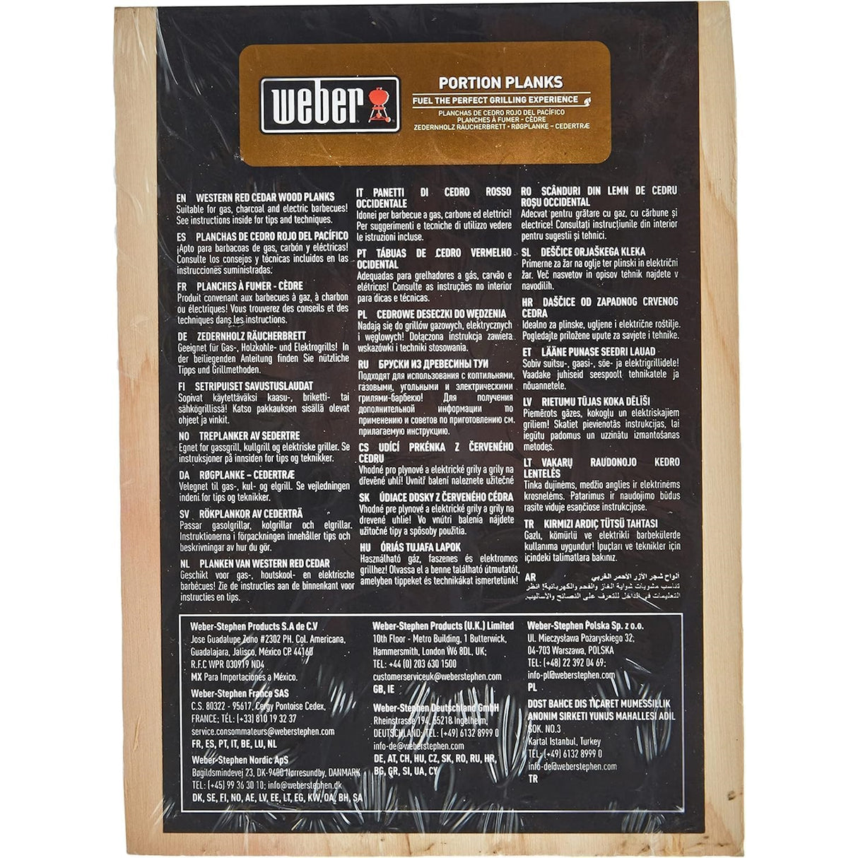 Weber | Western Red Cedar Portion Grilling Planks