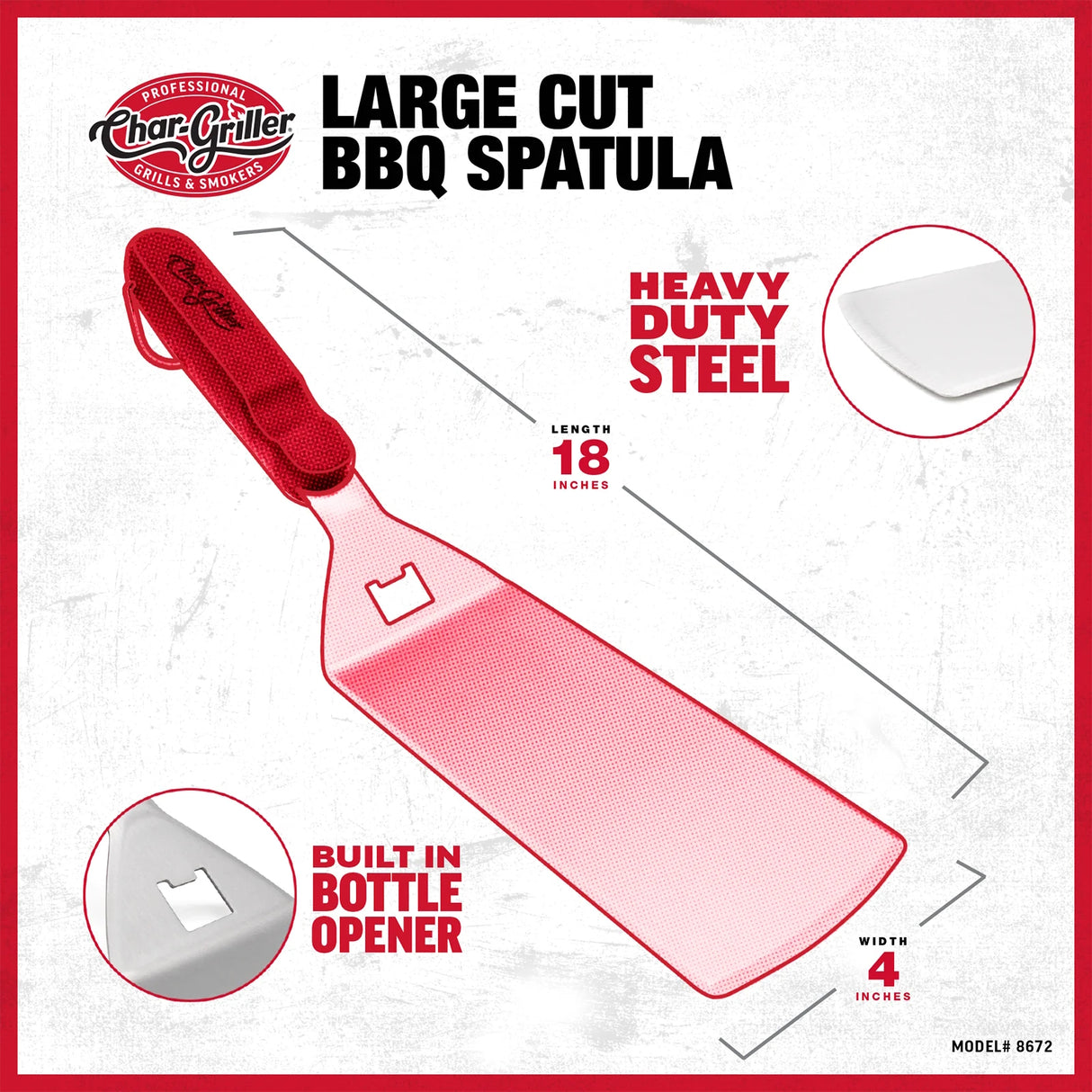 Char-Griller | Large Cut BBQ Spatula