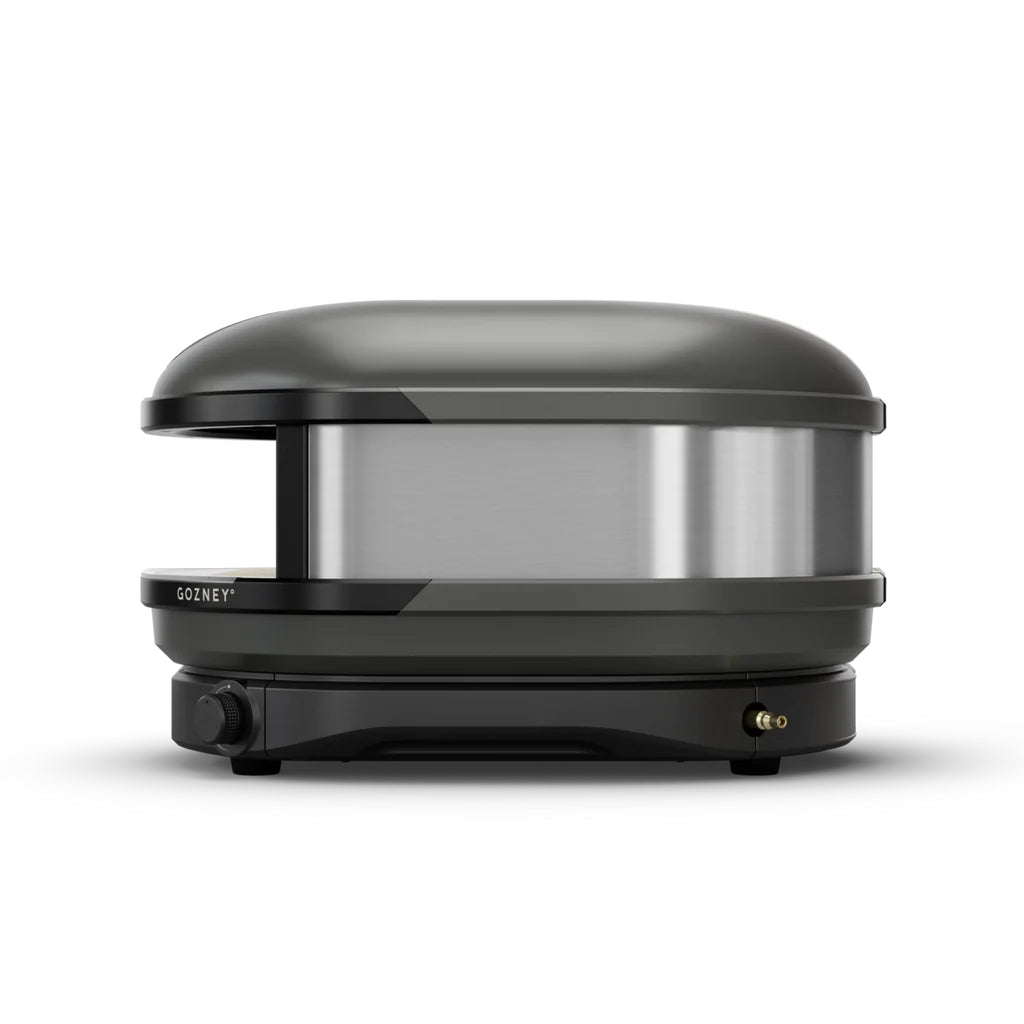 Compact Pizza Oven Off Black left side view