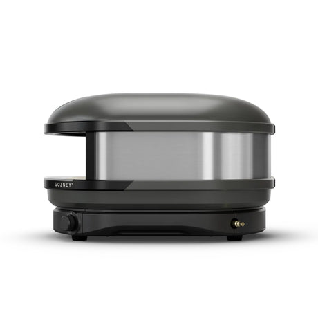 Compact Pizza Oven Off Black left side view