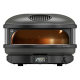 Compact Pizza Oven Off Black close up front view