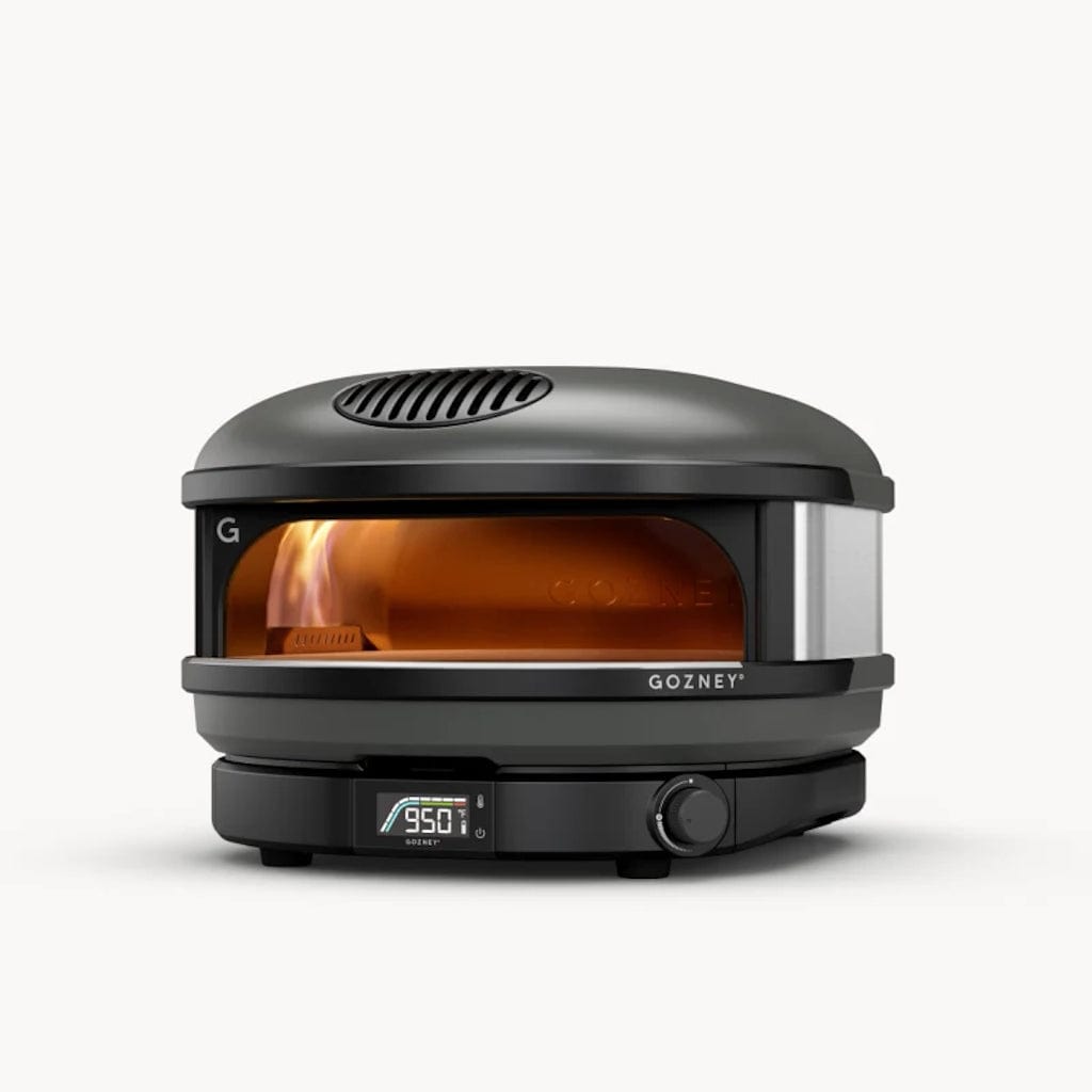 Compact Pizza Oven Off Black front view