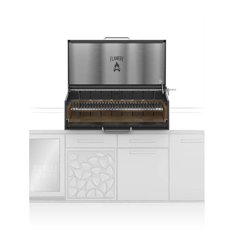 FLAMERY Large Asado Grill Built-in