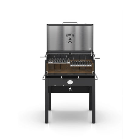 FLAMERY Small Asado Grill on Stand front