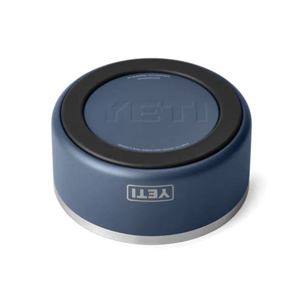 bottom of navy YETI  Boomer Dog Bowl