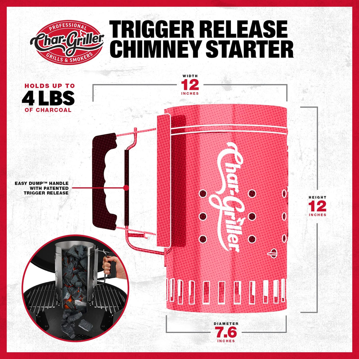 Char-Griller | Trigger Release Chimney Starter