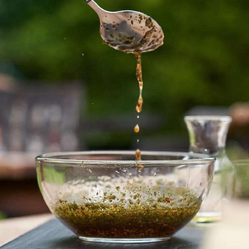 making Al Frugoni Chimichurri Seasoning sauce