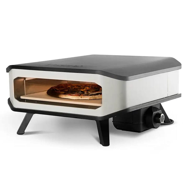 Cozze  Electric Pizza Oven with pizza stone and pizza inside