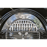 SnS Grills Charcoal Basket Grill Insert in a grill