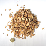 HotSmoked Cherry Bulk Wood Chips  sample on white