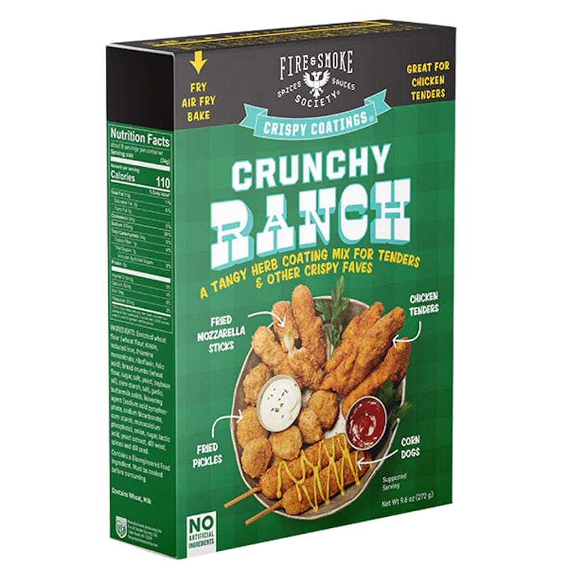 Fire & Smoke Society | Crunchy Ranch Crispy / Air Fryer Coating Batter Mix