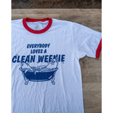 Chuds BBQ | Clean Weenie Ringer Tee