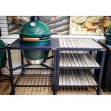 Big Green Egg | Modular Nest + Expansion Frame + Distressed Acacia Shelves