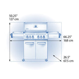 dimensions of Napoleon Prestige 500 RSIB