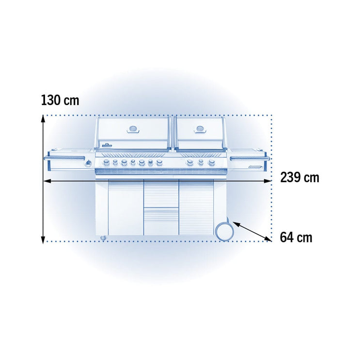 dimensions of Napoleon Prestige PRO 825 RSBI 