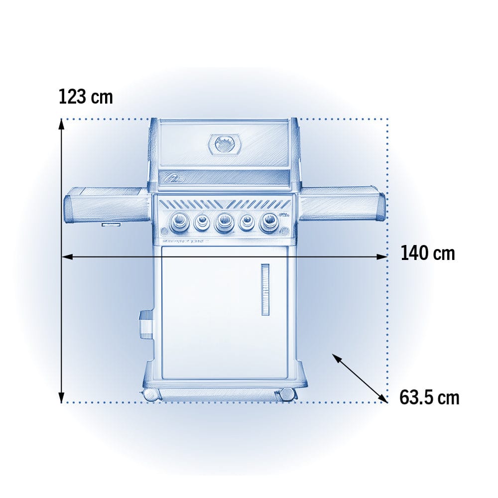 Napoleon Phantom Rogue SE 425 RSIB dimensions