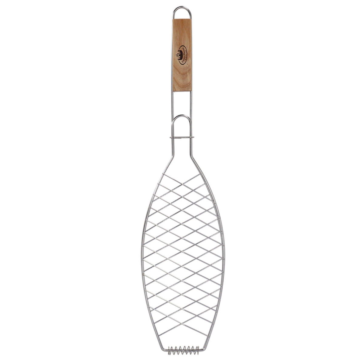 Stainless Steel Fish Grilling Holder Basket top view