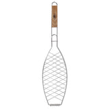 Stainless Steel Fish Grilling Holder Basket top view