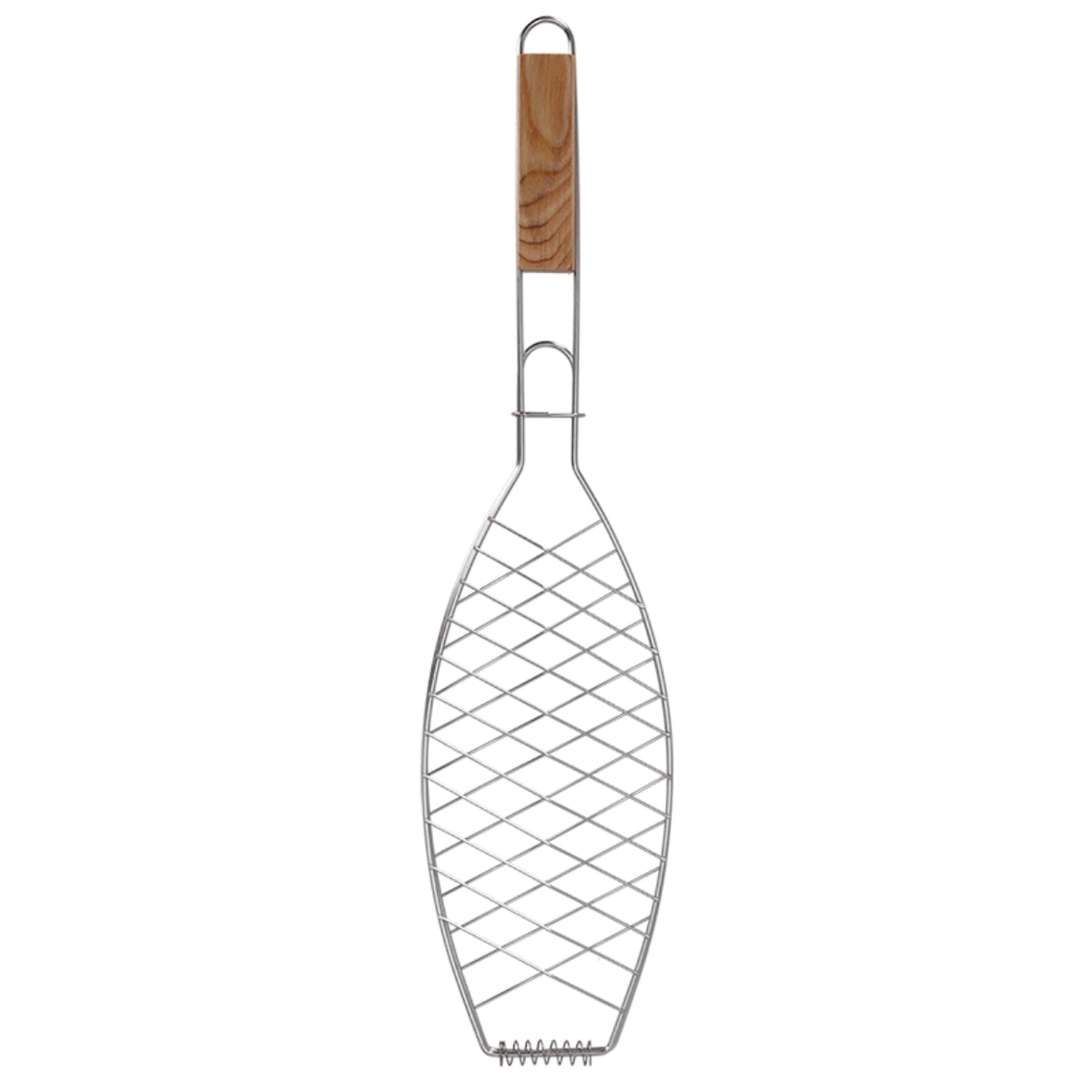 Stainless Steel Fish Grilling Holder Basket top view upside down