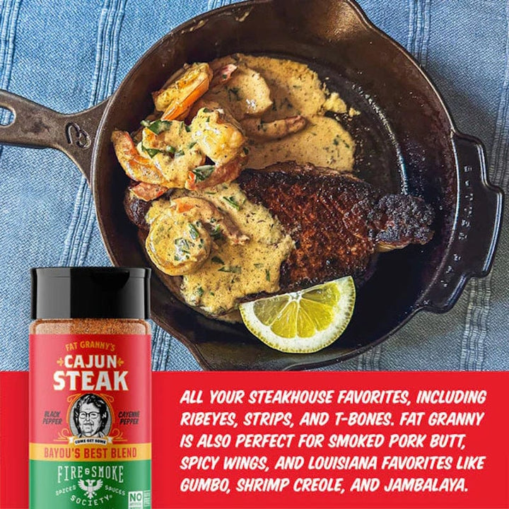 Fat Granny's Cajun Steak description