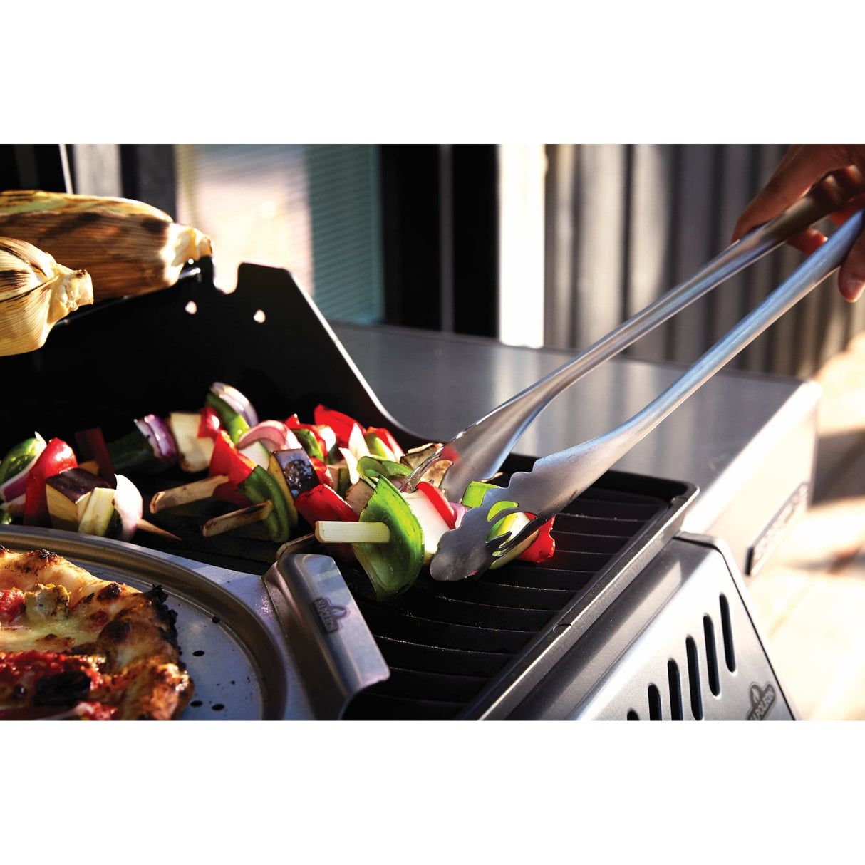 grilling vegetables on Napoleon Freestyle 425 4-Burner Gas Grill