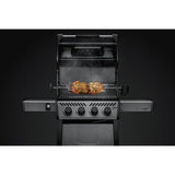 grilling with Napoleon Freestyle 425 4-Burner Gas Grill rotisserie