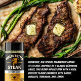 Fire & Smoke Society | Garlic Butter Steak Rub - Buttery Herbs Blend