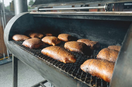 Grilling on Goldee's Backyard Offset Smoker