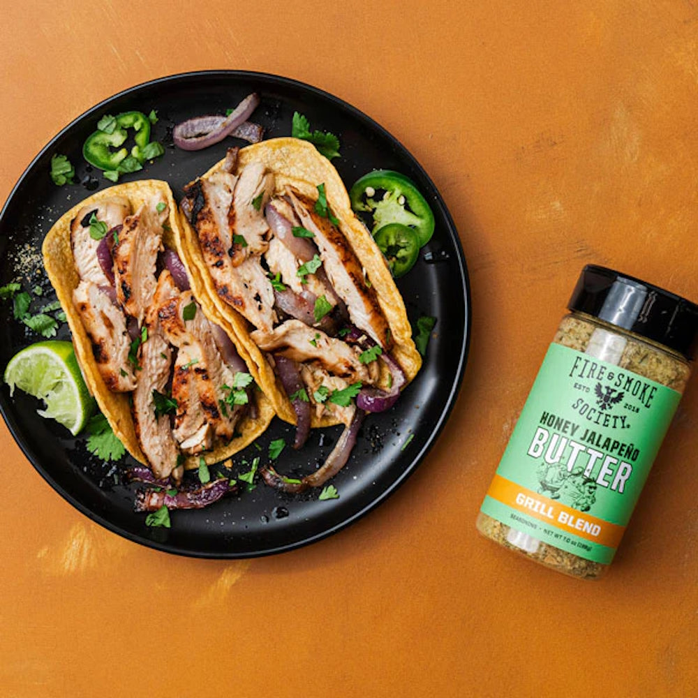 Fire & Smoke Society | Honey Jalapeno Butter | Taco Seasoning | Grill Blend
