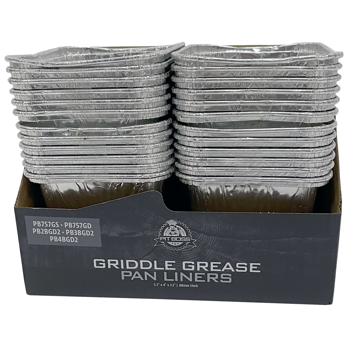 Pit Boss Grills | Foil Grease Pan Liners- Ultimate Plancha 2, 3, 4 Burner (6 Pack)