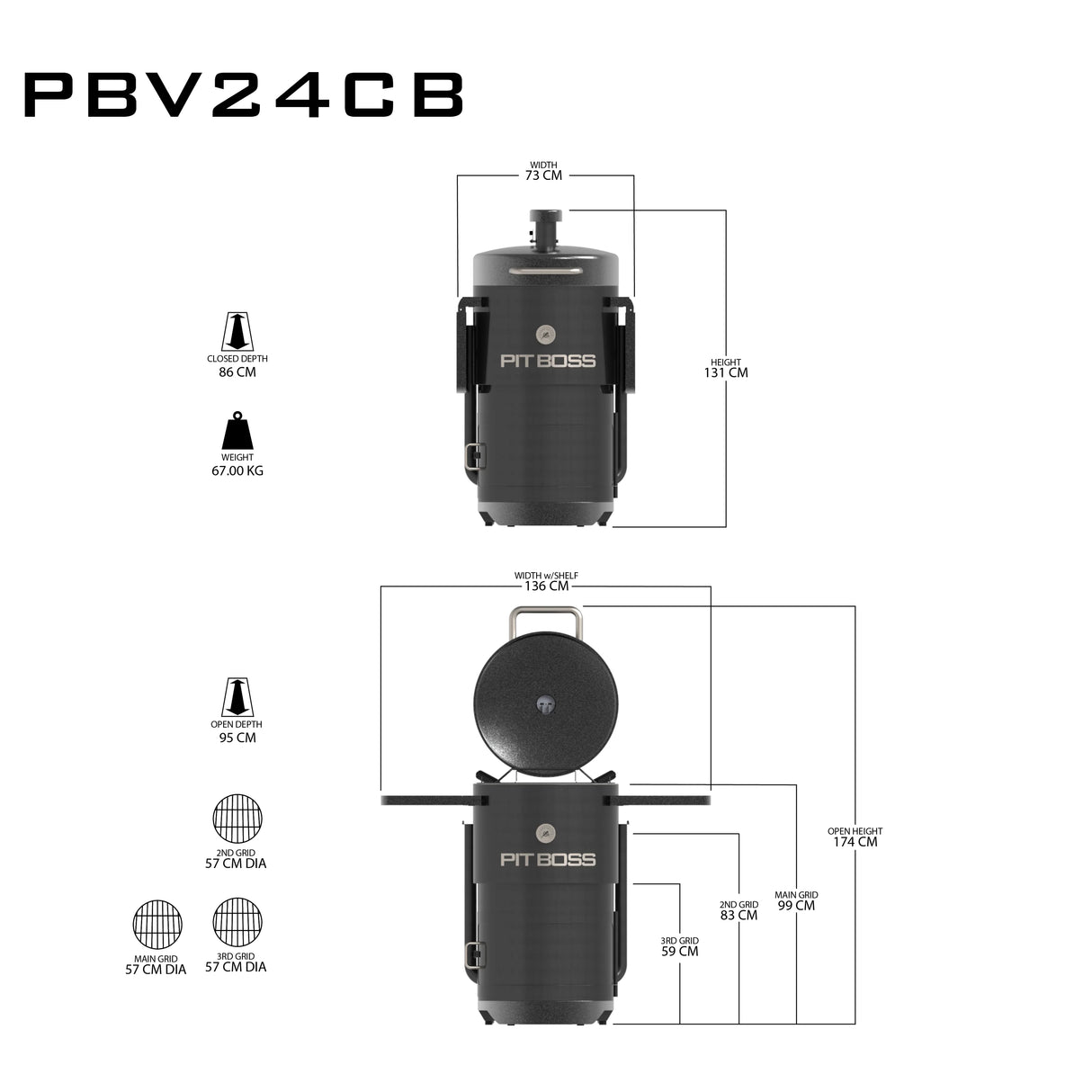 Pit Boss Grills | Pit Boss Champion Barrel Charcoal Smoker