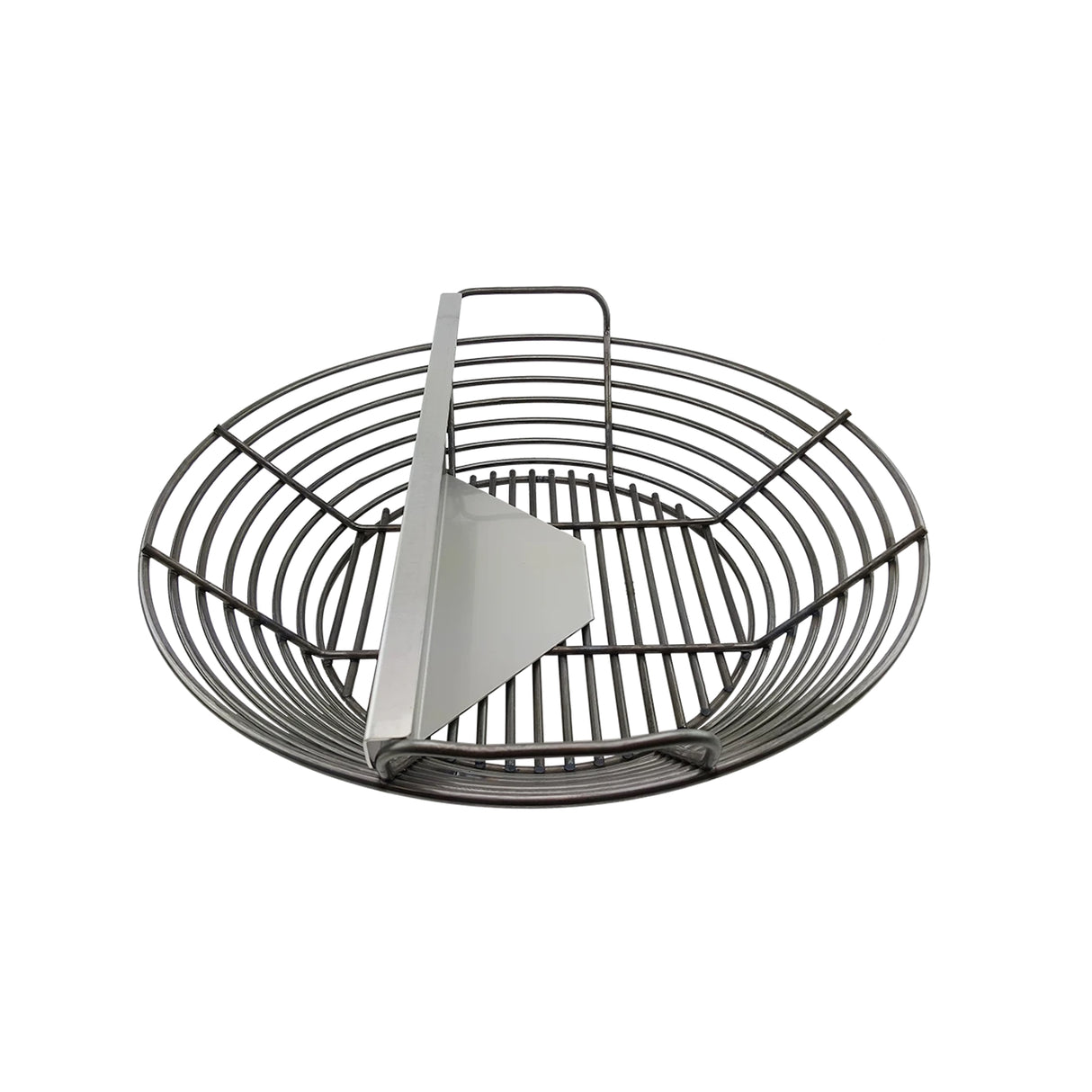 Charcoal Basket XL Adjustable Divider on white in black