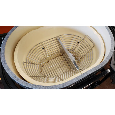 Charcoal Basket Large Adjustable Divider in stove