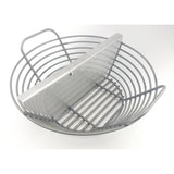 Charcoal Basket Large Adjustable Divider on white in basket