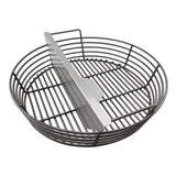 Charcoal Basket Large Adjustable Divider in black wide basket