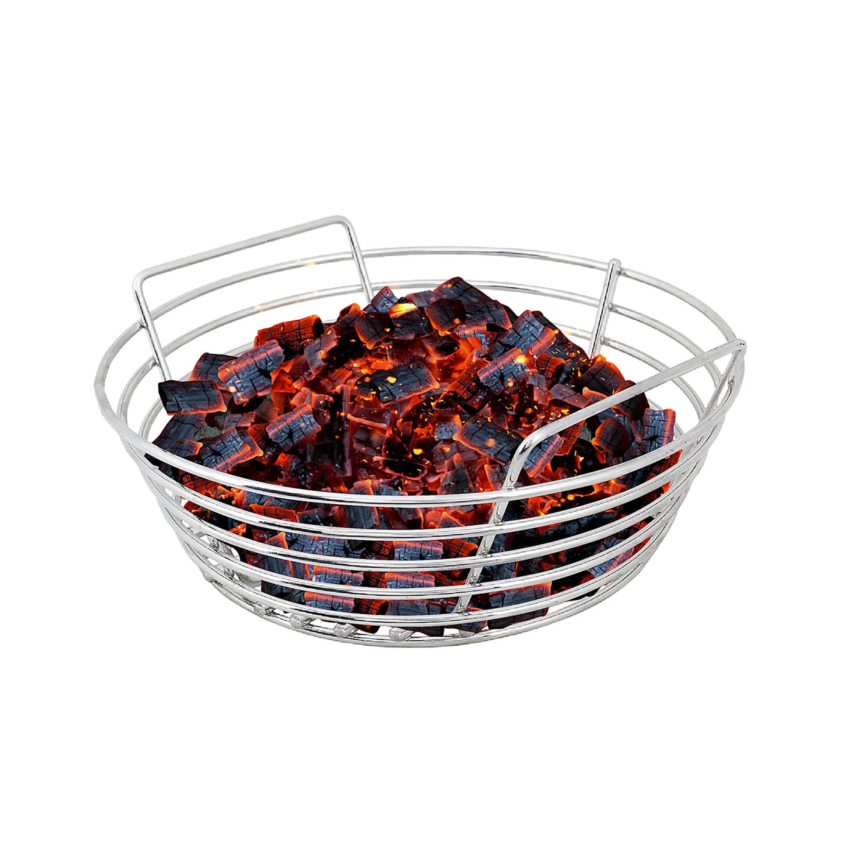 Junior Kick Ash Charcoal Basket charcoal inside on white