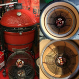 Classic Kick Ash Charcoal Basket top view basket in grill