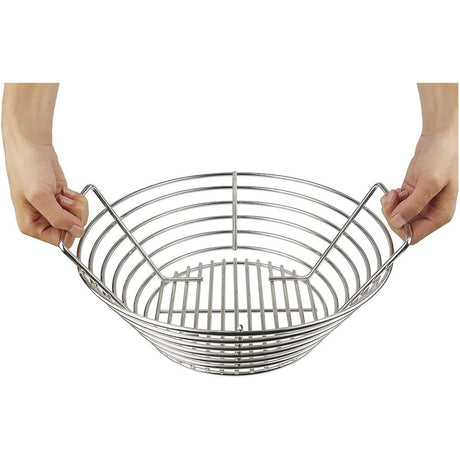 Classic Kick Ash Charcoal Basket hands holding basket