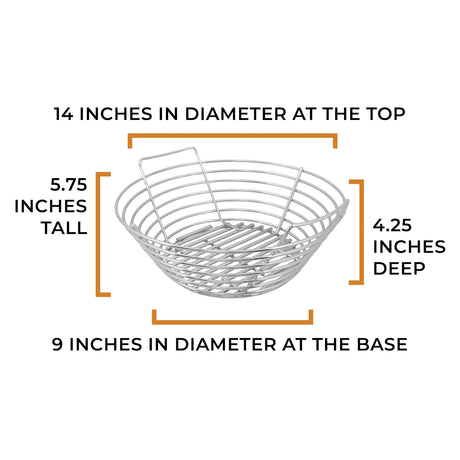 Kick Ash Basket Large Charcoal Basket product measurements