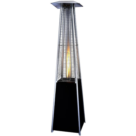 pyramid patio heater black