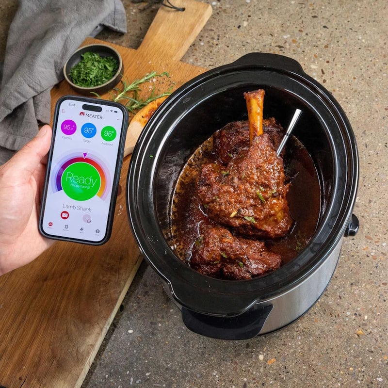 using Wireless Smart Meat Thermometer with slow cooker