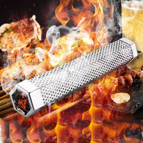 Stainless Steel Hexagonal Tube BBQ Smoker