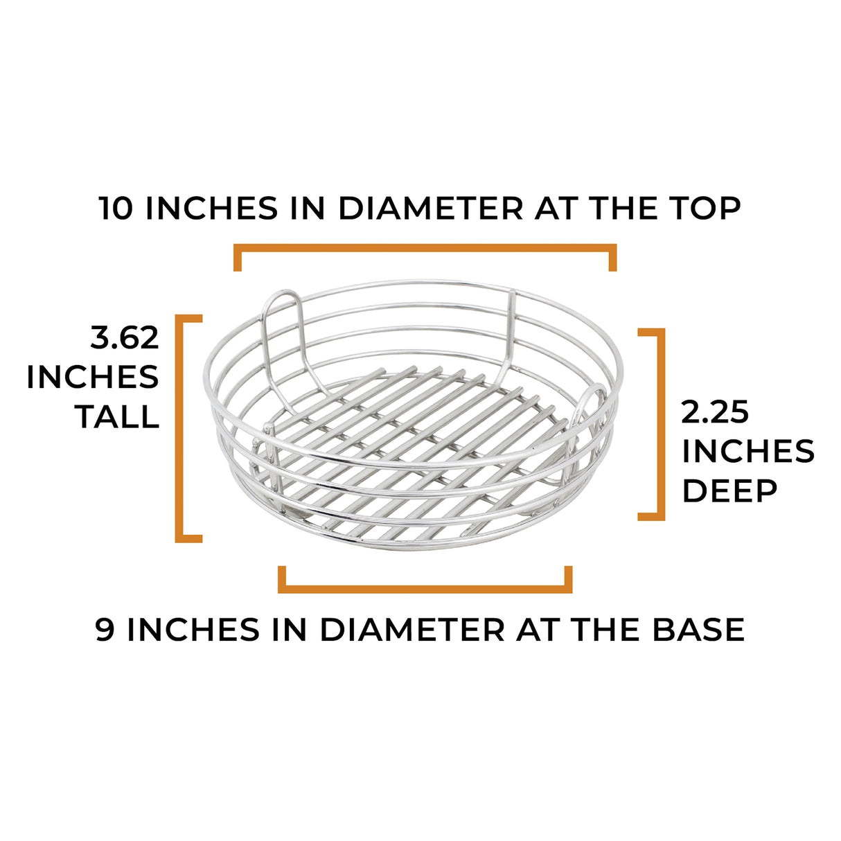 MiniMax Kick Ash Basket product measurements