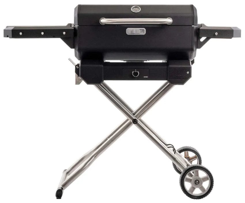 Masterbuilt Portable Quick Collapse Charcoal BBQ Cart with Side Shelves